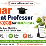 Bihar Assistant Professor Vacancy 2026 BSUSC Contractual Faculty Recruitment Notification